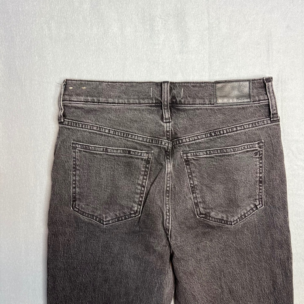 Madewell The Perfect Vintage Jean Sz 27 High Rise Straight Leg Ankle Faded Black - Picture 9 of 10